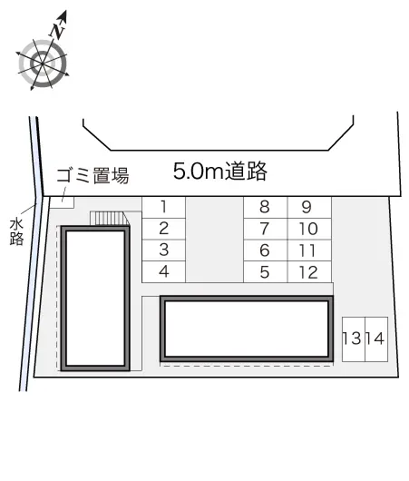 ★手数料０円★富士市水戸島　月極駐車場（LP）